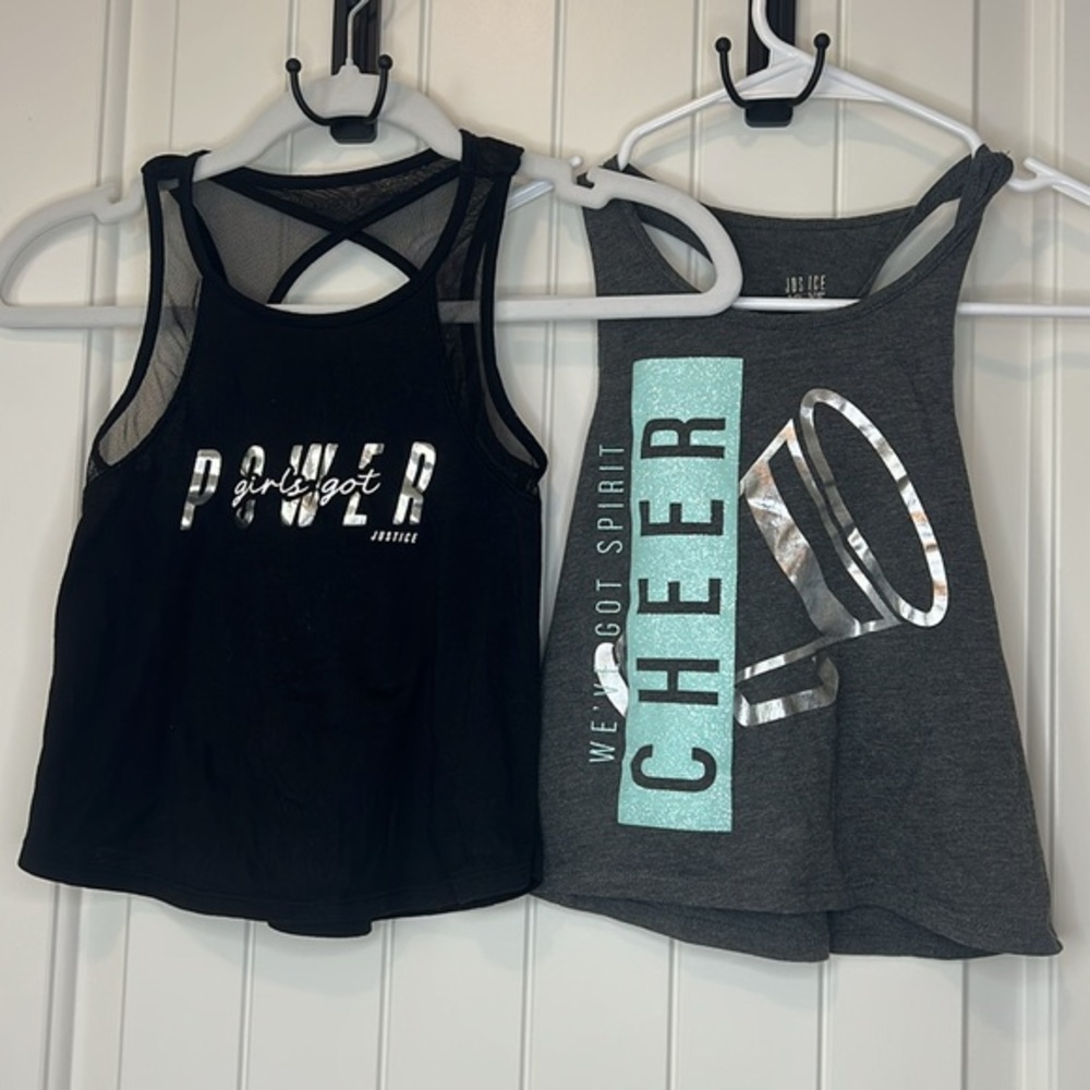 Justice Girls Active Tanks - size 6